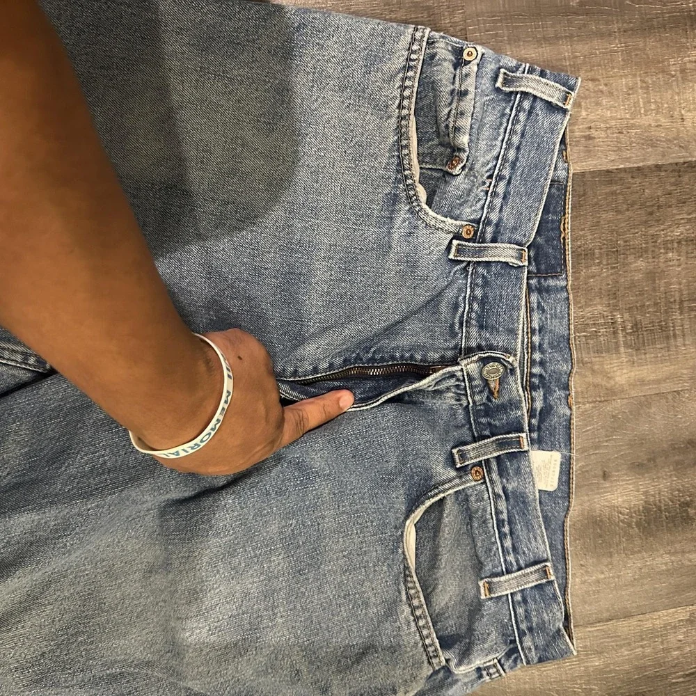 Levi's 550 Jeans Mens 36x32 Blue Relaxed Fit Baggy Wide Leg Distressed Y2K Denim